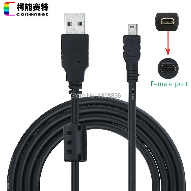 Kábel USB Data USB pre Nikon D3300 D5000 D5100 D5200 D5300 D5500 D7100 D7200 D750 P6000 P7000 P7100 P7700 P7800 C
