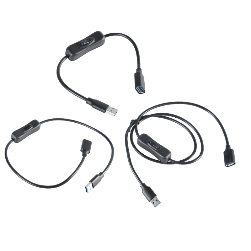 Kábel USB Extender s tlačidlom tlačidla na prepínanie napájania podporovať údaje 5 Gbps