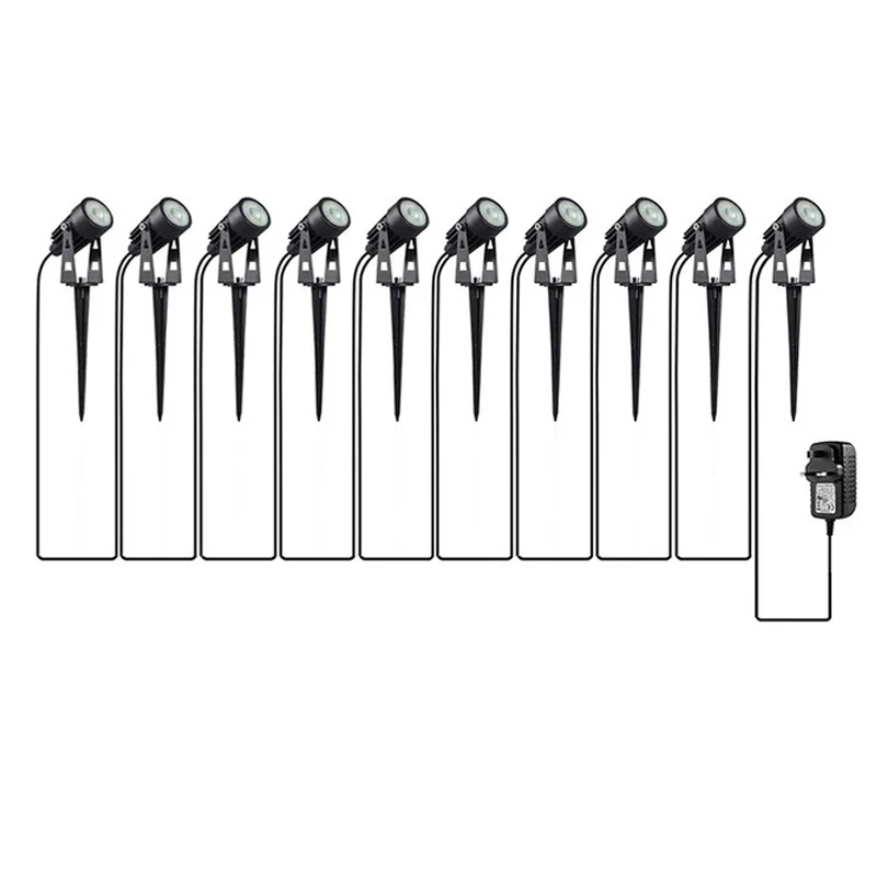 Kábel zadarmo LED záhradné dekoratívne svetlo 10 Príves 1 LAGNE LIGHT 30W Bezpečné napätie 220V110V24V Vodotesné teplé biele škvrny svetlo