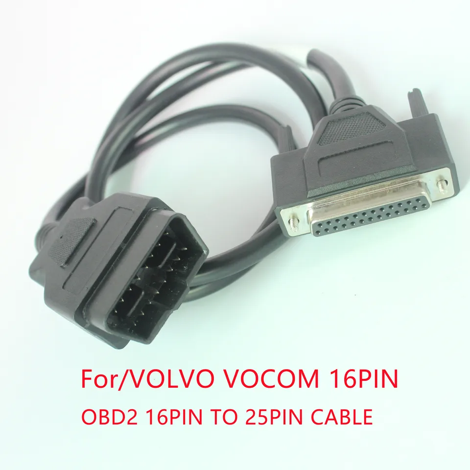 Káble nákladných automobilov Achaheng pre Volvo Vocom 88890300 Diagnostický nástroj OBD2 16pin až 25pin kábel B