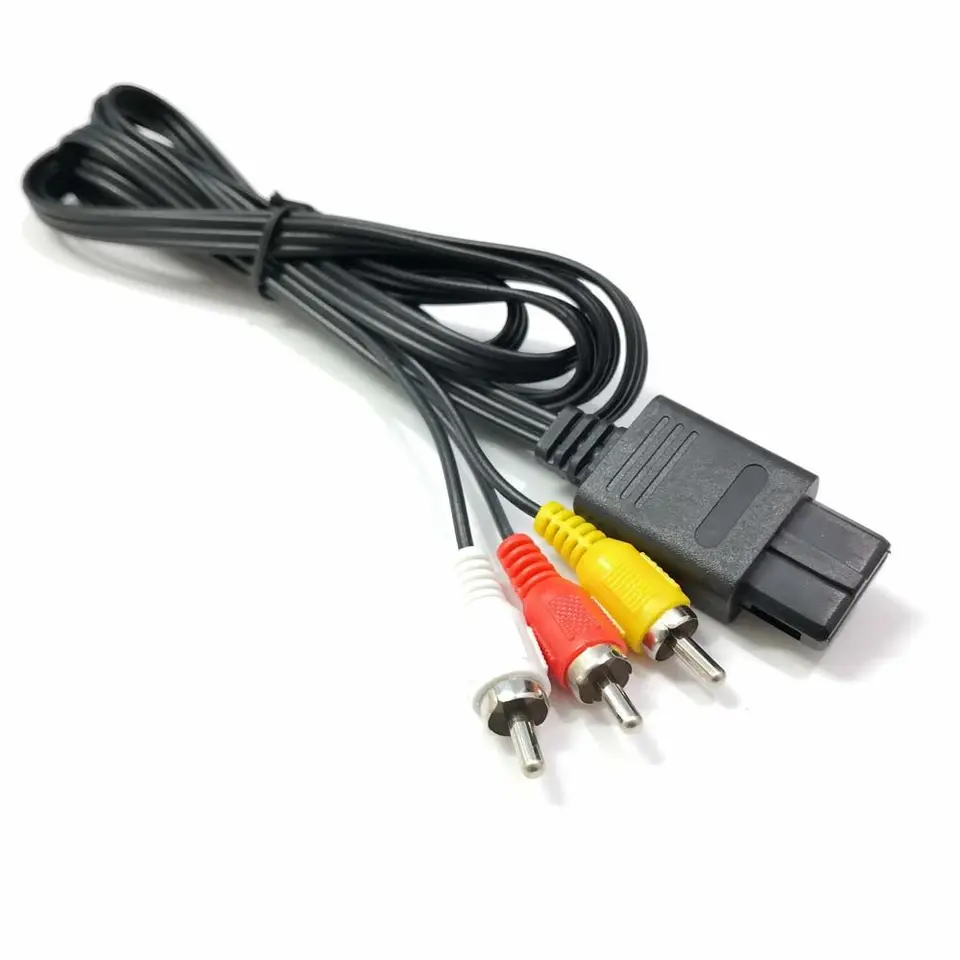 Káblová televízia Olovná hra Game Cube Accessory Console Cable pre Nintendo 64 Video kábel Audio video stereofónny kábel Audio kábel AV kábel do RCA