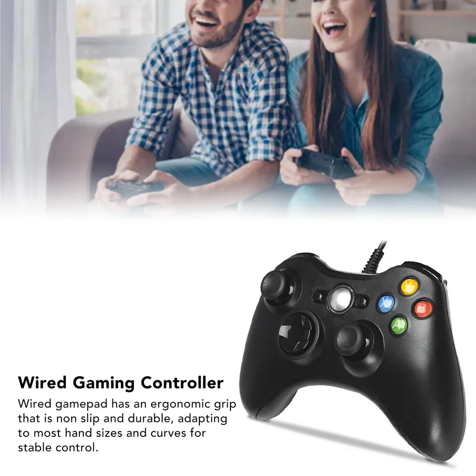 Káblové gamepad pre Xbox 360 Universal Vibration Wired Joystick Gaming Controller pre Android pre PC360 P3 káblový herný ovládač