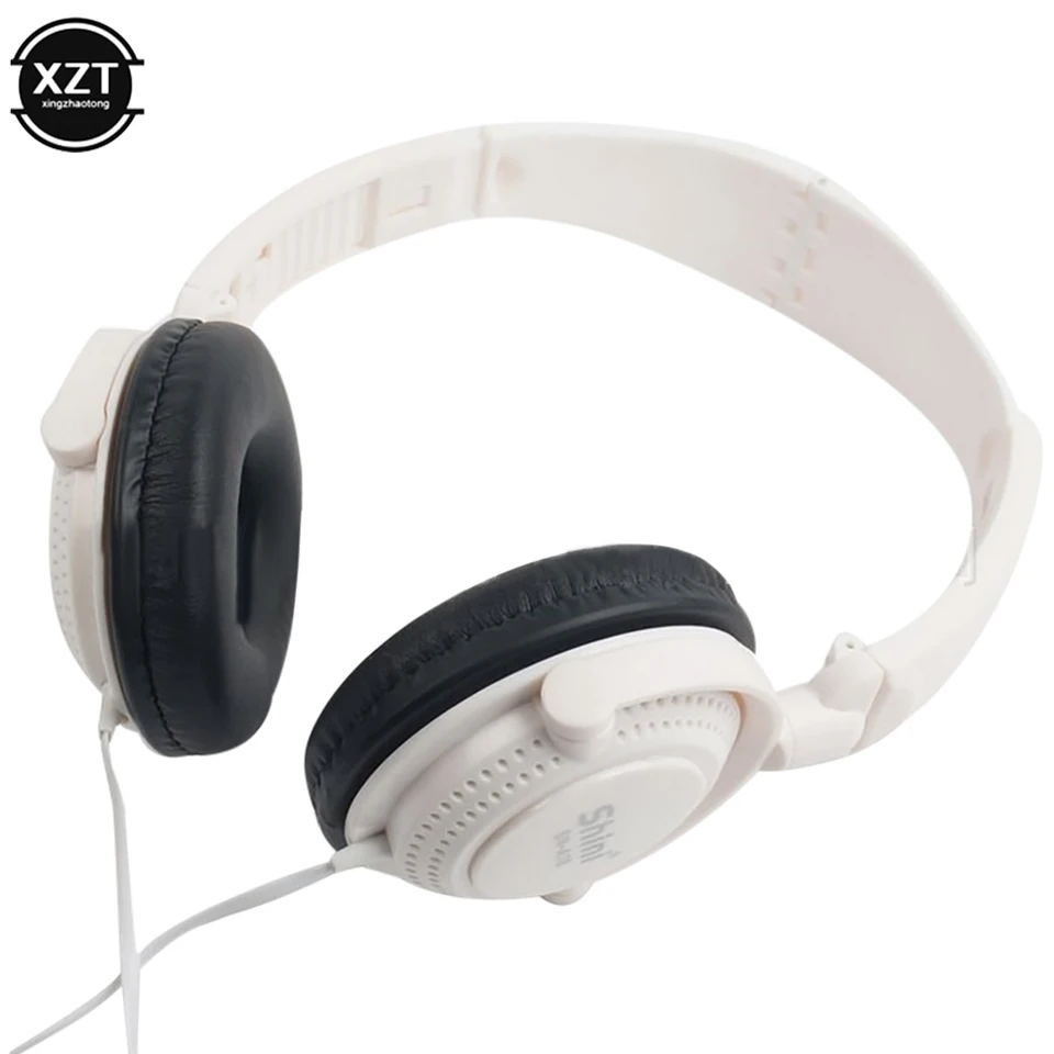 Káblové slúchadlá bez mikrofónu shini 3,5 mm slúchadlá Skladacie herné headset Super Bass Stereo Music Headset pre PC telefóny
