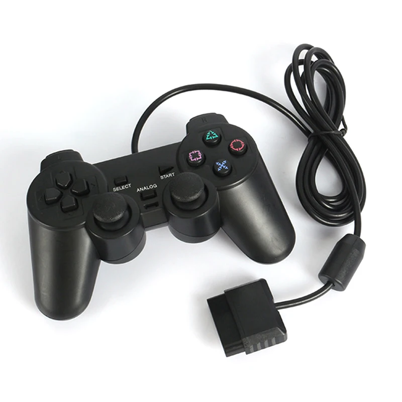 Káblový analógový ovládač Gamepad Joystick Joypad pre PS2/PS1/PS One/PSX Console Dual Shock Vibrácia Joypad Wired Controller