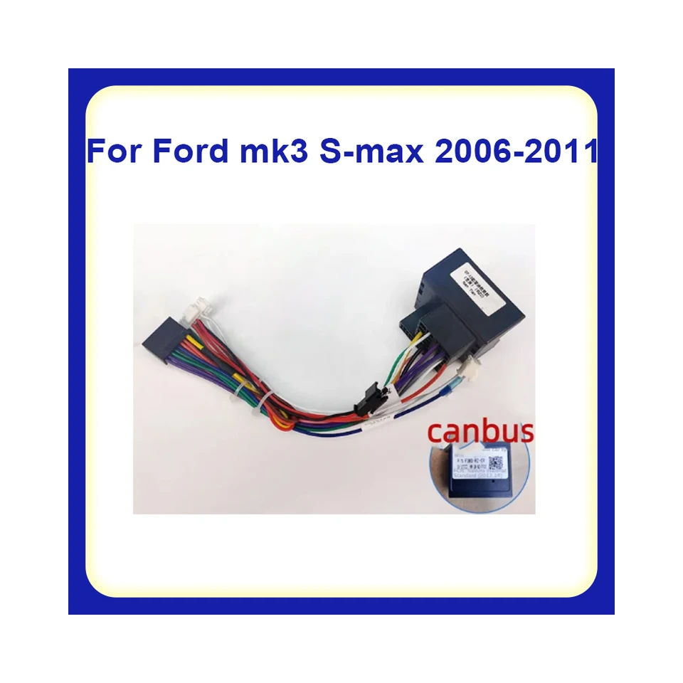 Káblový postroj 16 Pin Plug Radio Adapter Anténna hlava vozidla 12V Kábel pre Ford Focus Mk2 Mondeo Mk3 S-Max 2006-2011