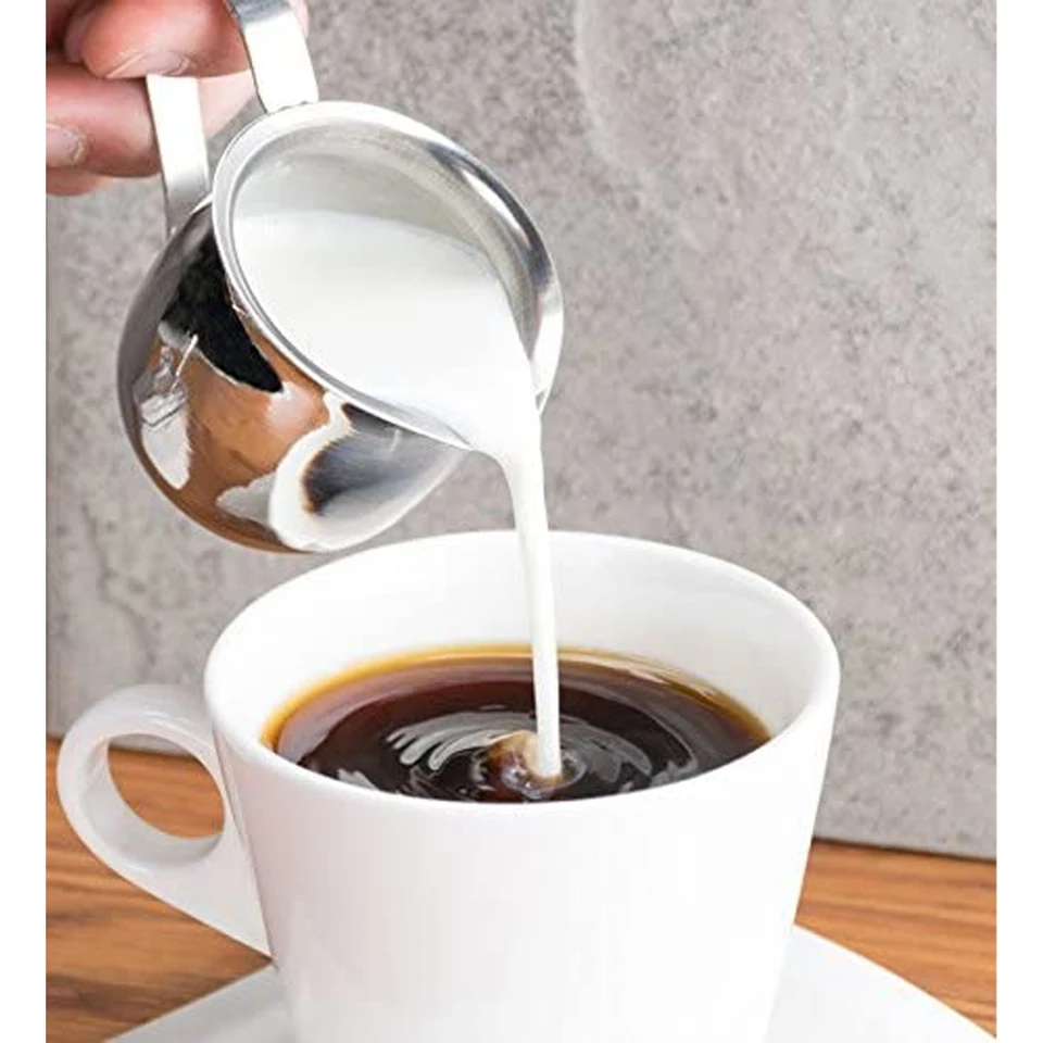Kávové mlieko napenené džbán z nehrdzavejúcej ocele Káva kvitnúce nástroje smotany Macchiato cappuccino latte umenia džbán