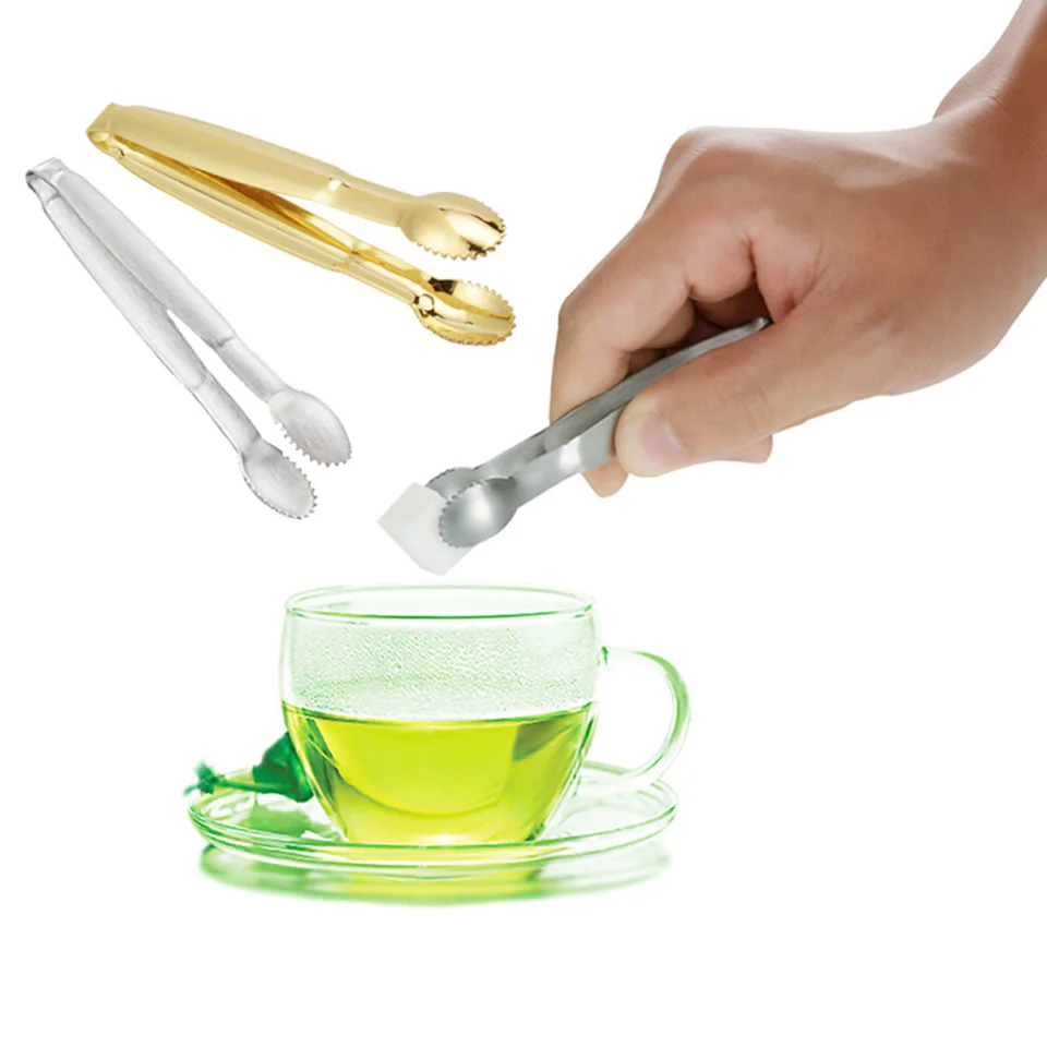 Kávový cukor na cukor z nehrdzavejúcej ocele Mini svorky Tong Clips Coffee Kávy Little čajové svorky Horúca kuchynská bar
