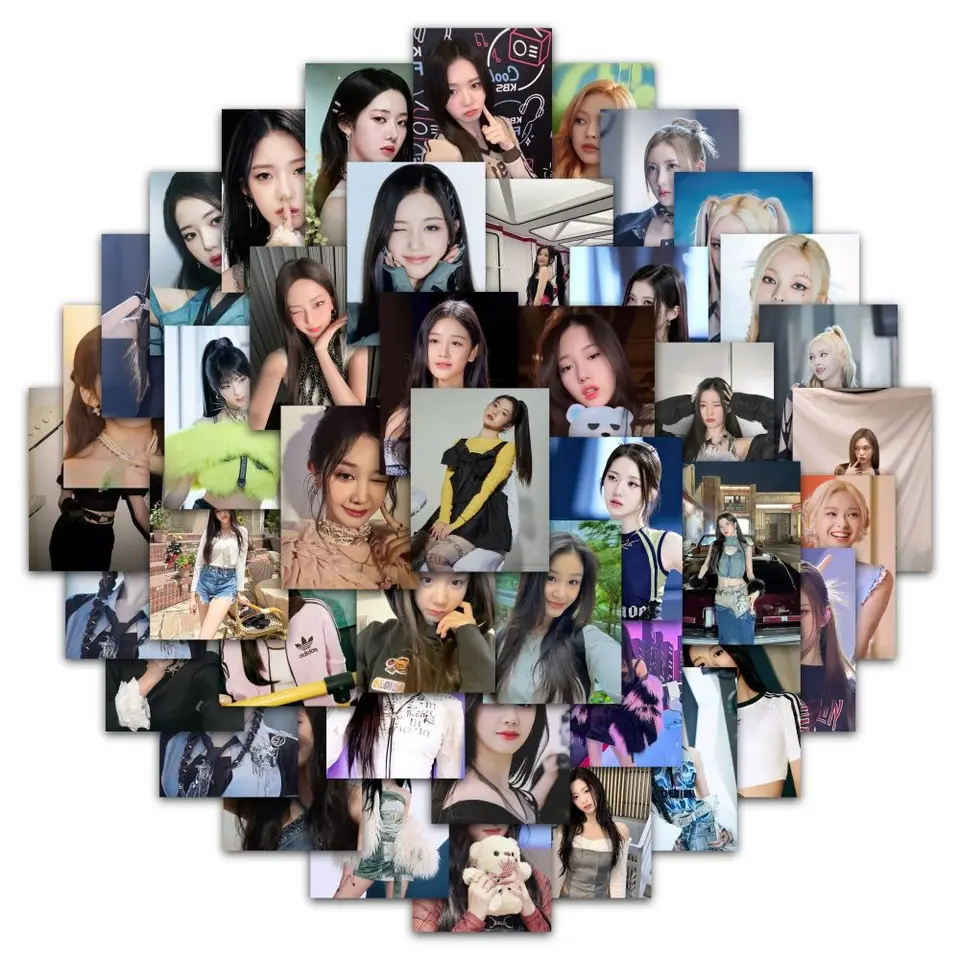 Kórea Populárne dievčatá pohľadové nálepky Nové album Kórejské móda roztomilé skupinu Idol Photo shenxia modrá fanúšikovia fanúšikovia darček