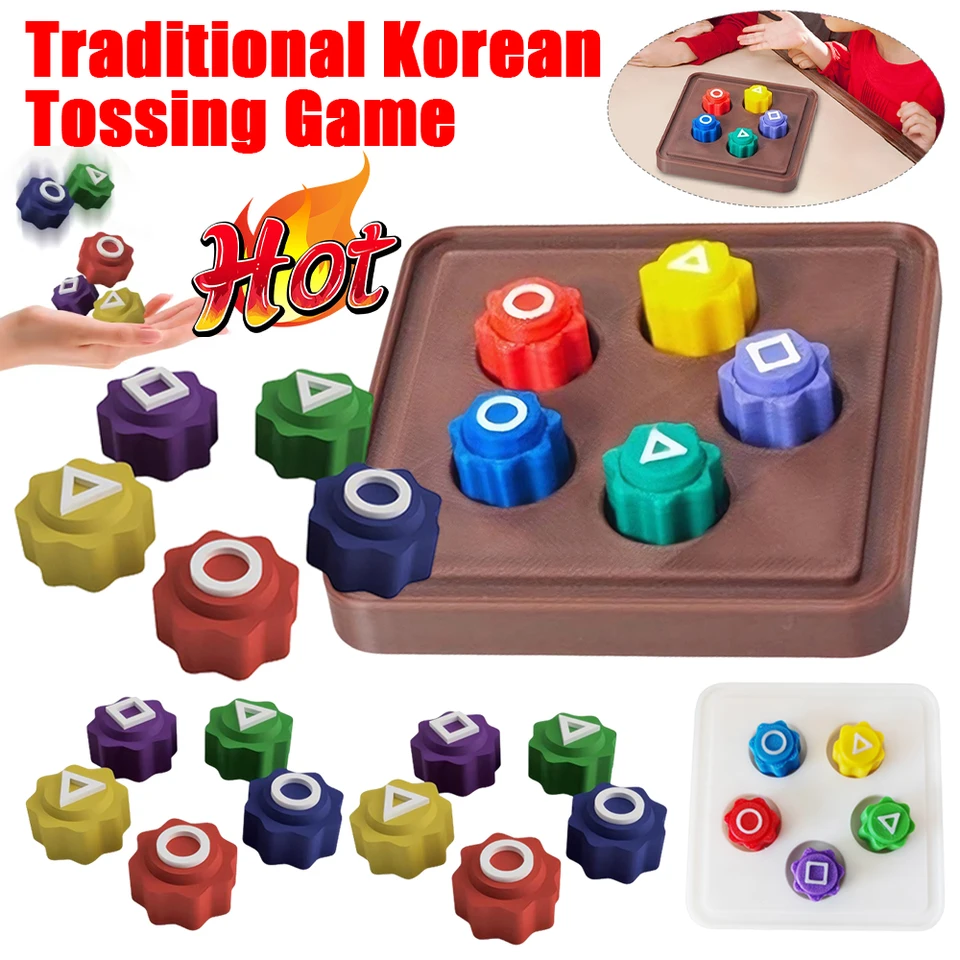 Kórejská tradičná hra Gonggi Jack Stone Pebbles Set Finger Cvičenie Stone Catching Party Game Hand Eye Coordination Hračky
