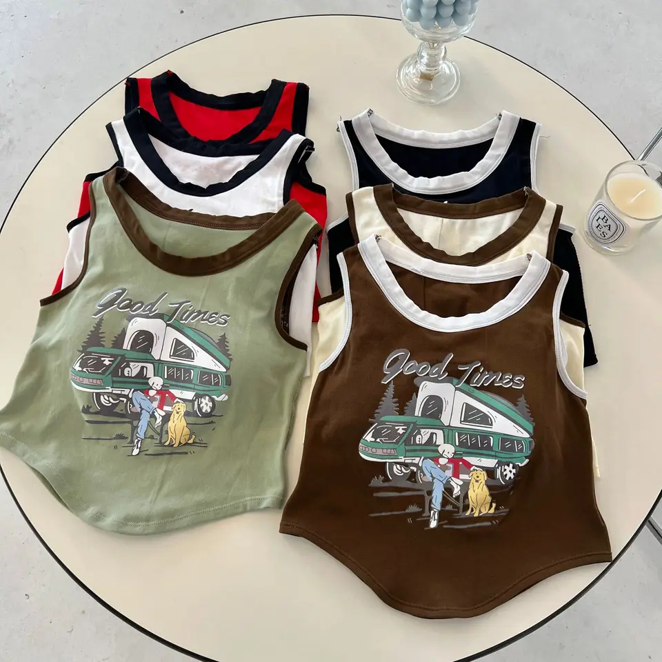 Kórejské letné elegantné vrcholy plodín pre ženy Y2K Postava Print Tank Top Top Postavená v podprsenke Casy Slim Slim bez rukávov Top vesta Top 2024