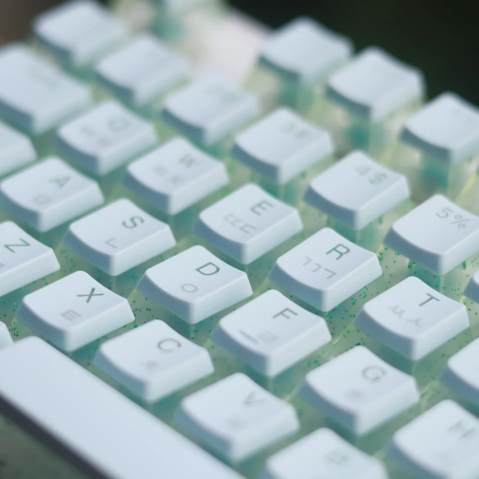 Kórejský PBT Keycap pre mechanické klávesnice DIY KeyCap Transparent Keycaps
