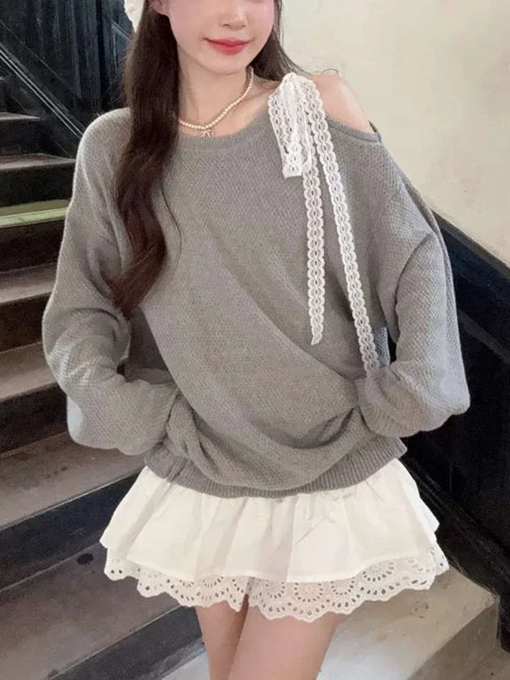 Kórejský štýl Patchwork Mini šaty s dlhým rukávom Mikiny šaty Ženy 2000. rokov estetické šaty párty Gyaru Coquette Y2K Streetwear