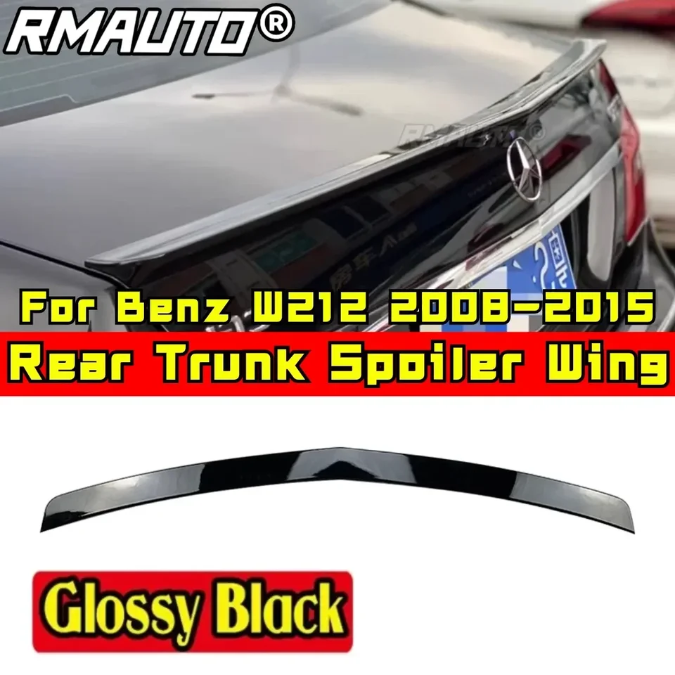 Kúpanie karosérie zadného kmeňa Kopyta automobilu pre zadný spojler krídlo pre Mercedes Benz e Class W212 E180 E200 E260 E300 2008-2015 Tunning Part