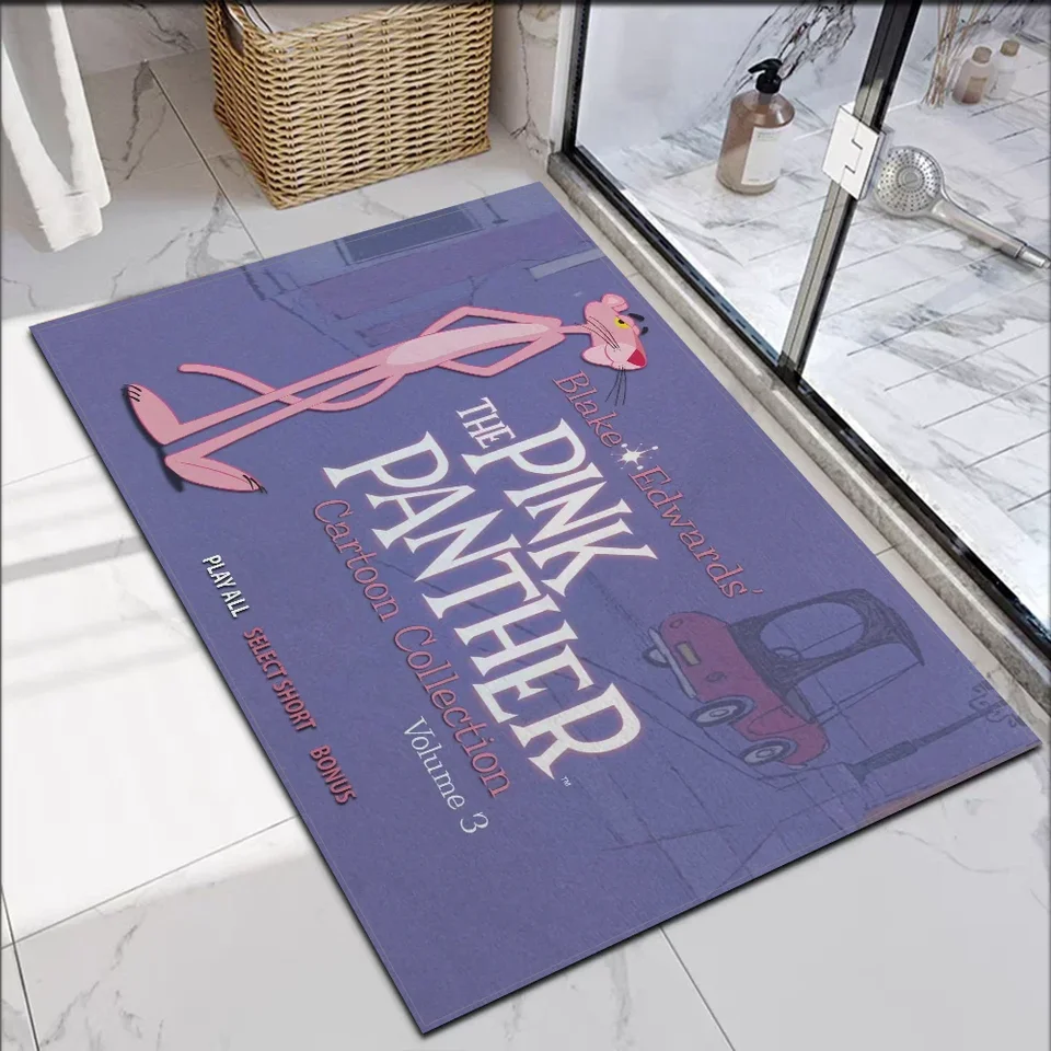 Kúpeľne rohože ružový panter obývacia izba koberce vtipné vstupné dvere rohože Bedrooom Carpet Non smyk koberce Športové rohožné koberec koberec