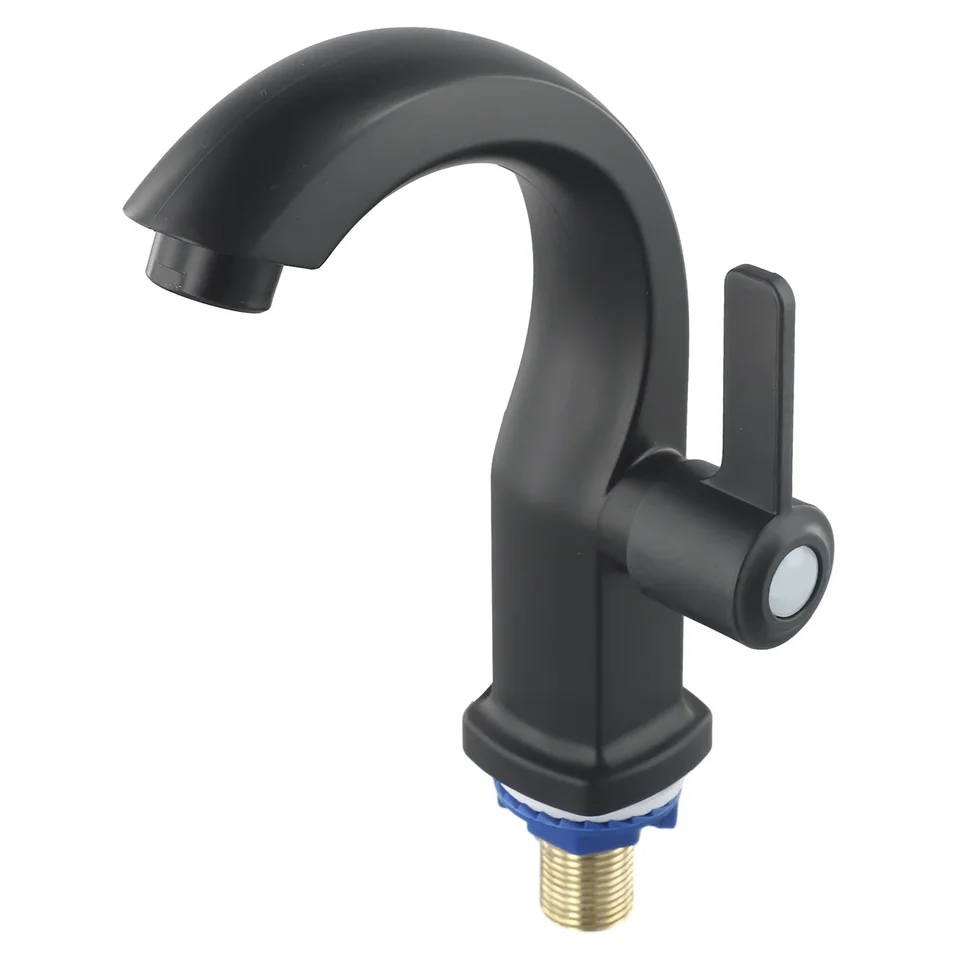 Kúpeľňa Basin Faucet Single Cold Faucet Ab Single Lever Diera kohútika kúpeľňa Mesiac Hotel Washbasin faucet