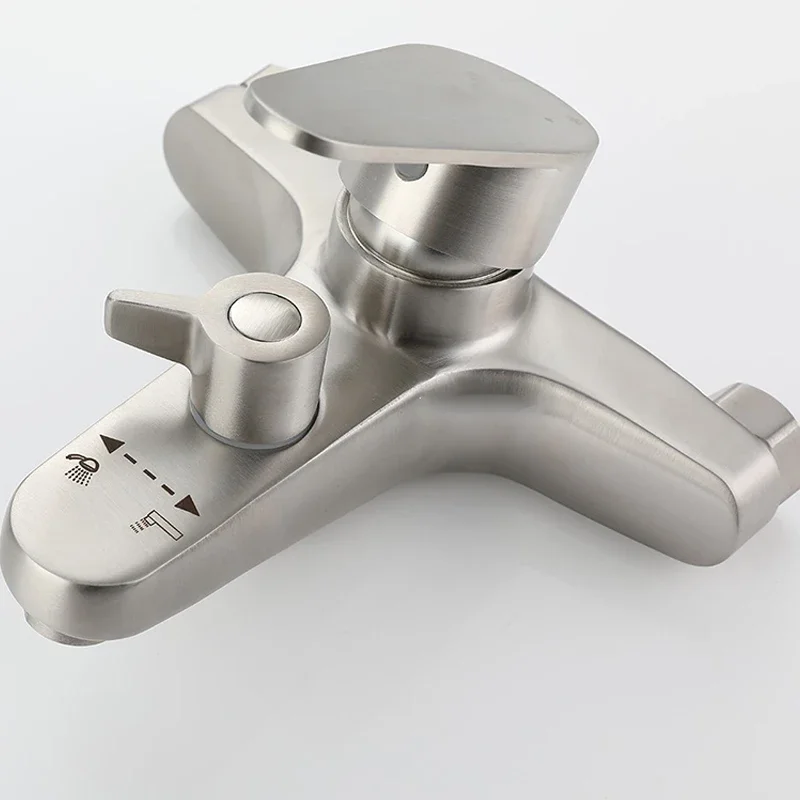 Kúpeľňa Sprcha Faucet z nehrdzavejúcej ocele Mixer Tap Hot and Cold Wetle Mixer miešačka ventil vaňa v vaňa