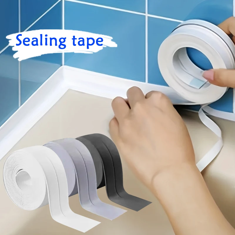 Kúpeľňa Sprchova tesniaca páska PVC tesniaci prúžok Cena pásová páska Self Adhesive Nepložúrová nástenná nálepka pre kuchynskú pásku
