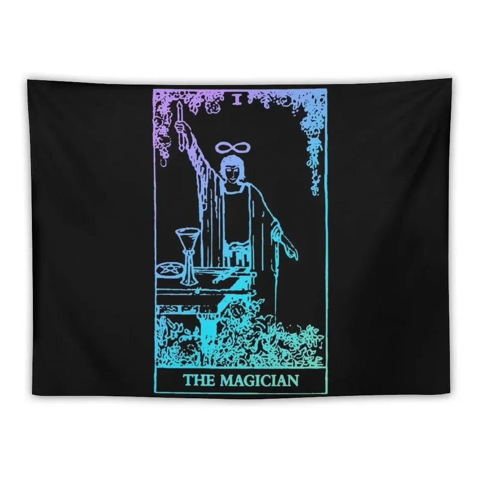 Kúzelný jazdec tarotovej karty Waite Witchy Witchy Tapestry Wall Decortions Decor pre izbu dekorácie