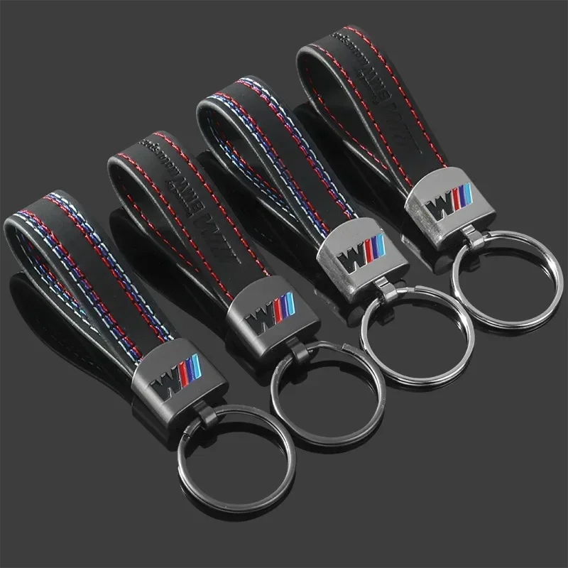 Kľúč z koženého automobilu FOBS Keyring Key Chain Dekorácia pre BMW M Performance G30 G32