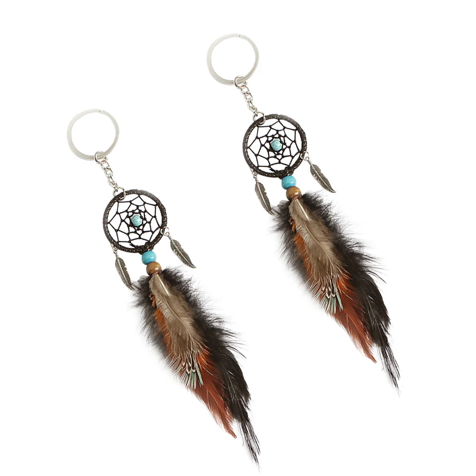 Kľúčová dekorácia kreatívny držiteľ vynikajúci prsteň malý darček DreamCatcher Keychains