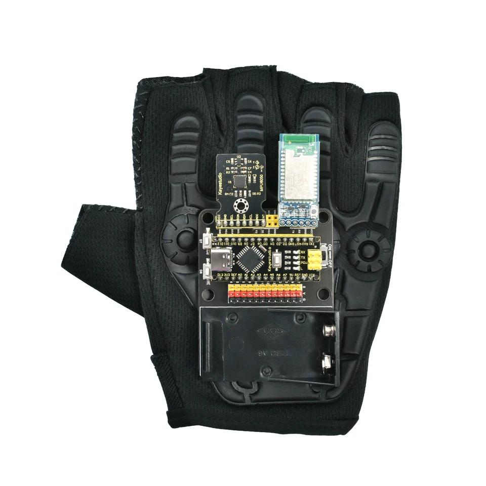 Kľúčové koradičky Cool Motion Sensing Gloves Gesto Nano Control Starter Kit Forarduino Robot Car Sit Programming Learning (bez batérie)