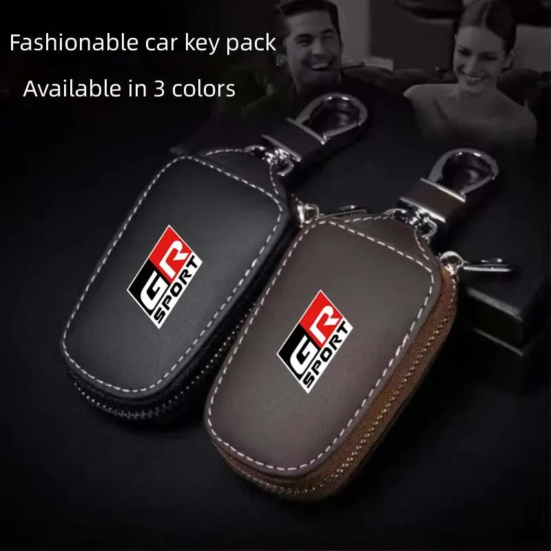 Kľúčové kožené kožené diaľkové ovládanie Ochranné puzdro pre Toyota Gazoo Racing Gr Sport Exterior Key Case Case