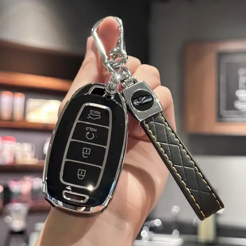 Kľúčové krytie vozidla pre kľúče od auta pre Hyundai pre Elantra pre GT pre Kona pre Palisade pre miesto konania pre Veloster Accessories, 4-Butt