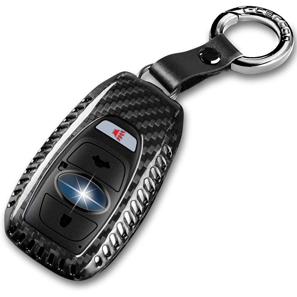 Kľúčové plášť pre Subaru Carbon Fibre Key FOB Cover Case Chránič pre Subaru BRZ XV Outback Forester Ascent Crosstrek WRX Legacy