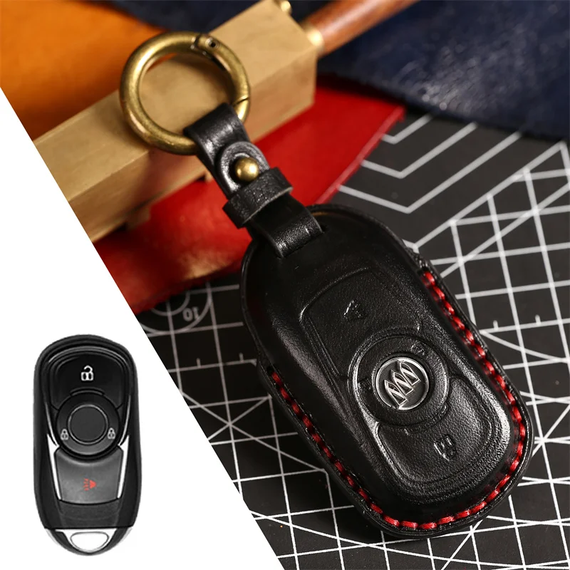 Kľúčové puzdro pre kožené auto pre Buick Verano Encore GX GL6 2019 2020 2018 pre Opel Vauxhall Astra K Corsa E Auto Protection Actionsories