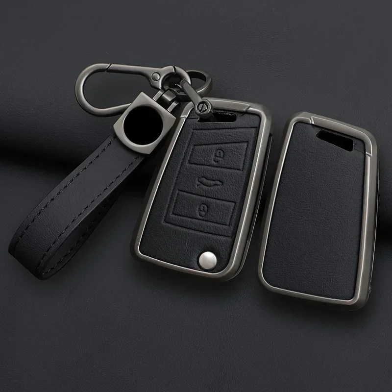 Kľúčové puzdro pre módne auto Plné krytie FOB pre VW Volkswagen Golf 7 MK7 Tiguan MK2 pre sedadlo Ateca Leon Fr 2 Ibiza pre Skoku Octavia