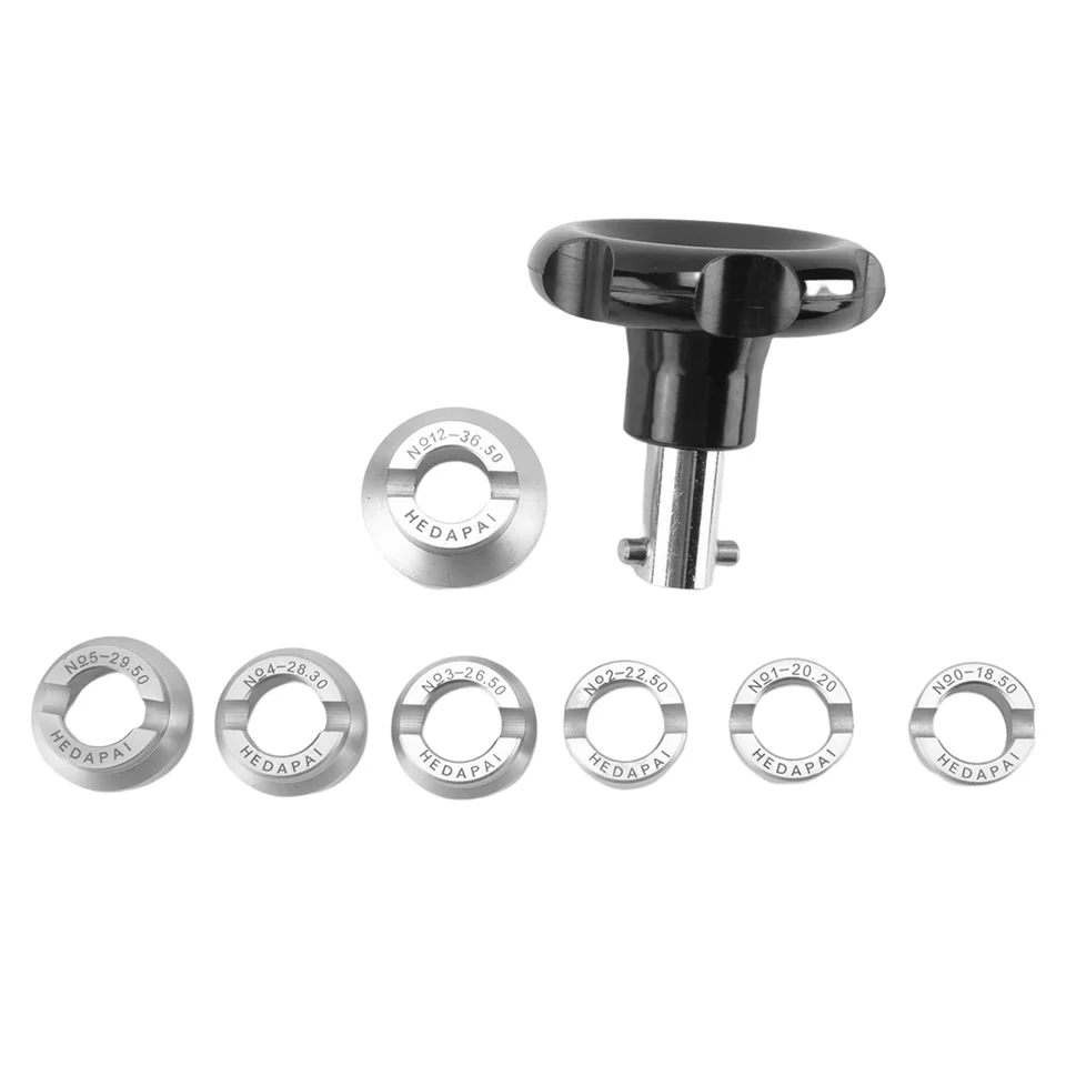Kľúčové zatváranie nepremokavých nástrojov na pozeranie chrbta otvárača 7 veľkostí Typy Profesionálne náradie na opravu hodiniek Sada pre Rolex Tudor