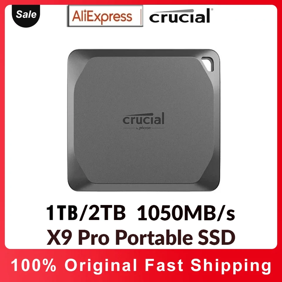Kľúčový X9 Pro 1TB 2TB Prenosný externý tuhý stav jednotky USB 3.2 Prečítajte a zapisujte až 1050 MB pre prenosný počítač XBOS PlayStation5