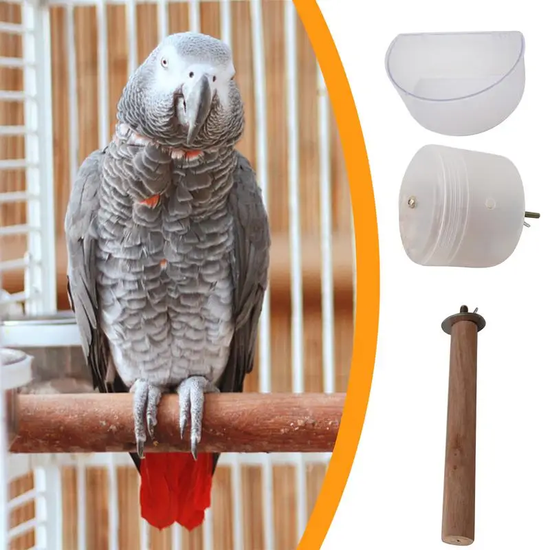 Kŕmenie vtáčej klietky pre vtáky klietky s klietkami s hračkami na obohatenie papagájov pre papagáj Cockatiel Conure African Grey
