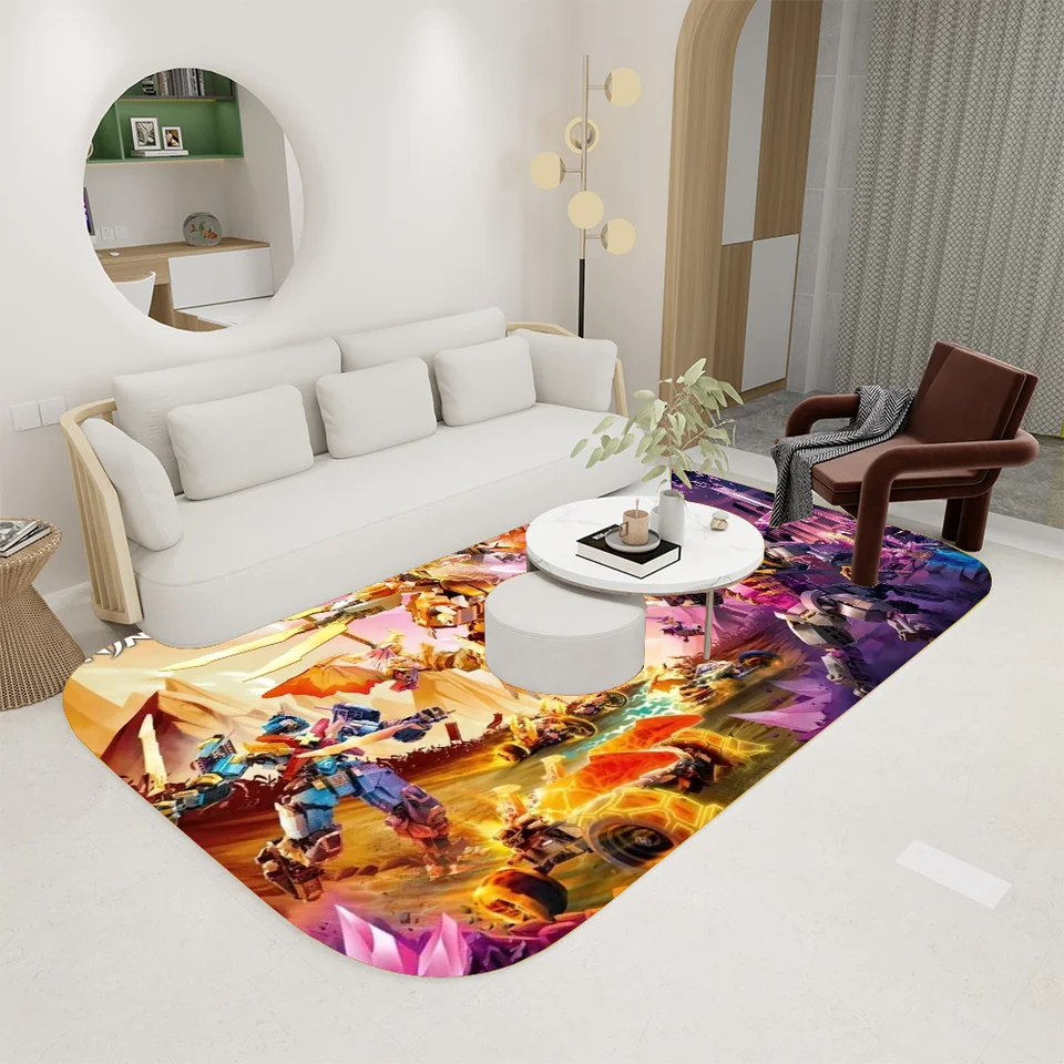 L-Lego N-Ninjago M-Masters of S-S-S-S-S-S-S-S-S-S-S-SPINJITZU Podlahová mata Grafická tlačená flanel Dráby Kúpeľ