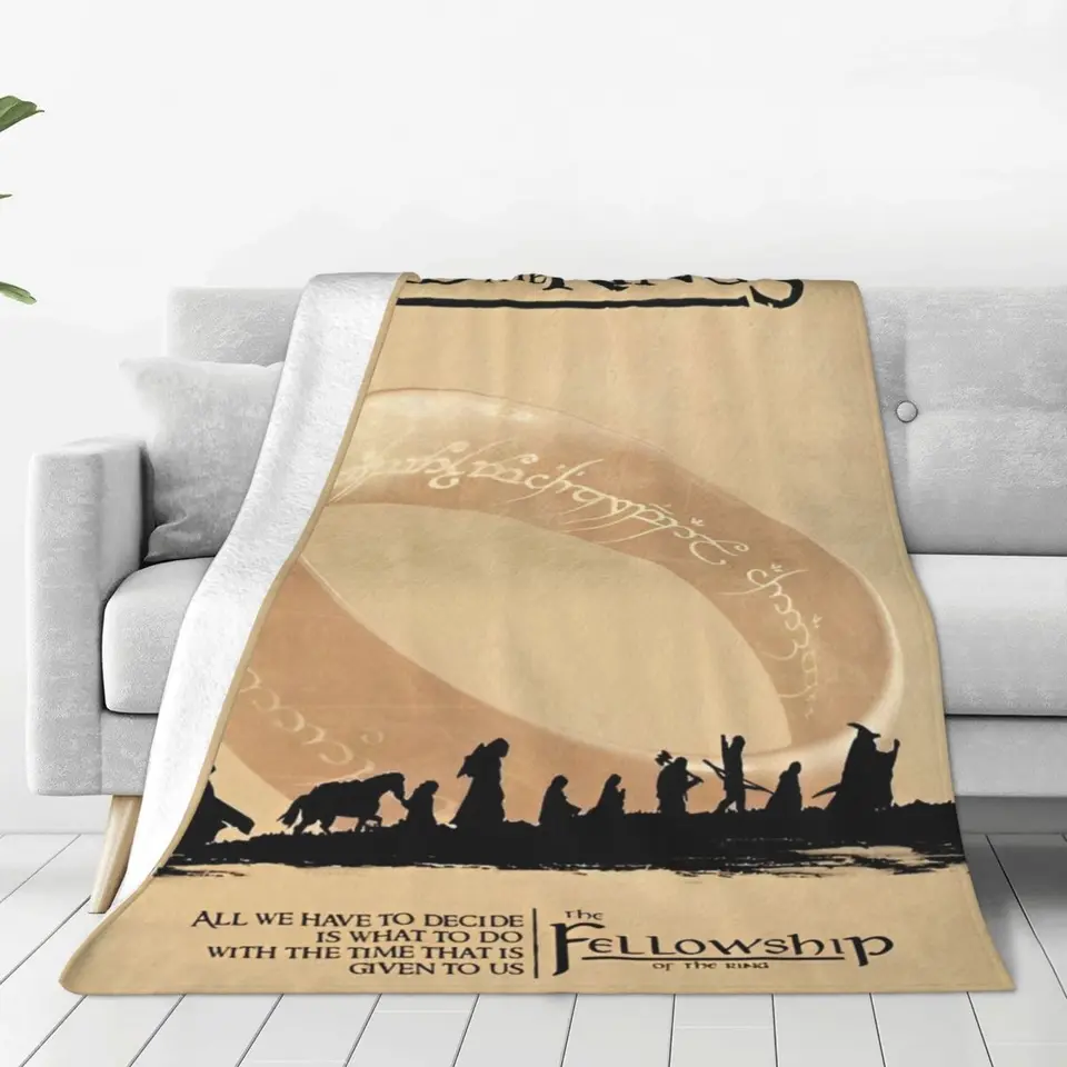 L-LORDS z prikrývok R-krúžkov Flanel Spring/Jeseň Movie televízny seriál Priedušná prikrývka Soft Mäk