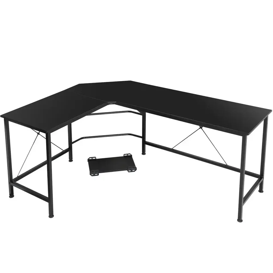 L-Shape Corner Desk počítačový stôl Gaming Laptop Table Workstation Office Indoor