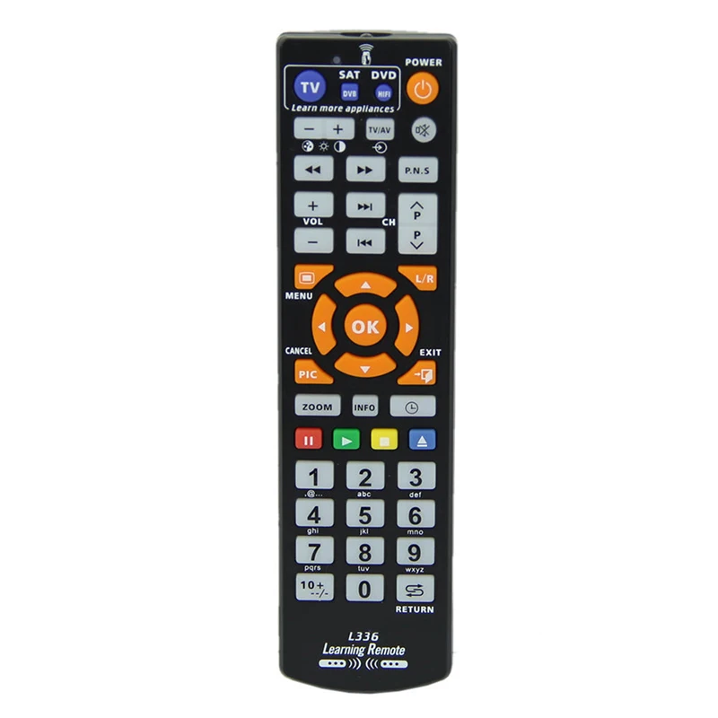 L336 Univerzálne inteligentné diaľkové ovládanie s funkciou Learn for TV Box CBL DVD SAT