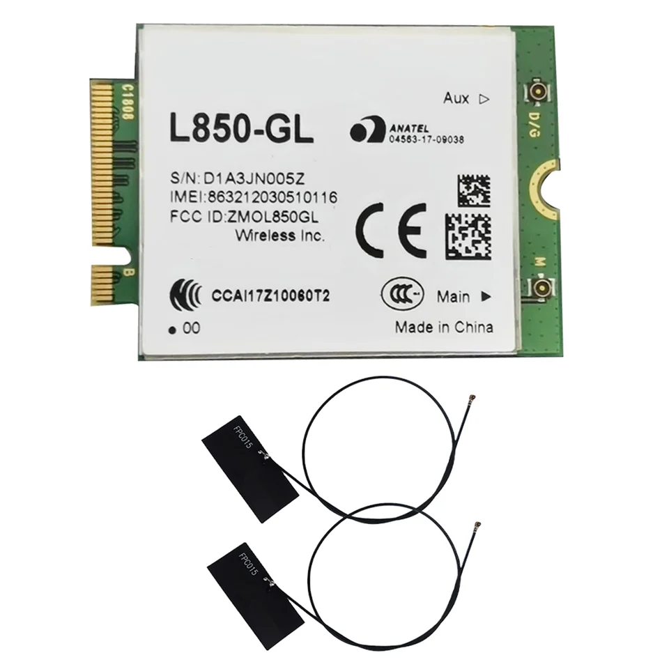 L850-GG WWAN MODUL+Anténa 4G LTE CAT9 M.2 LTE & WCDMA KARTA PRE KULINETICKÝ ROUTER