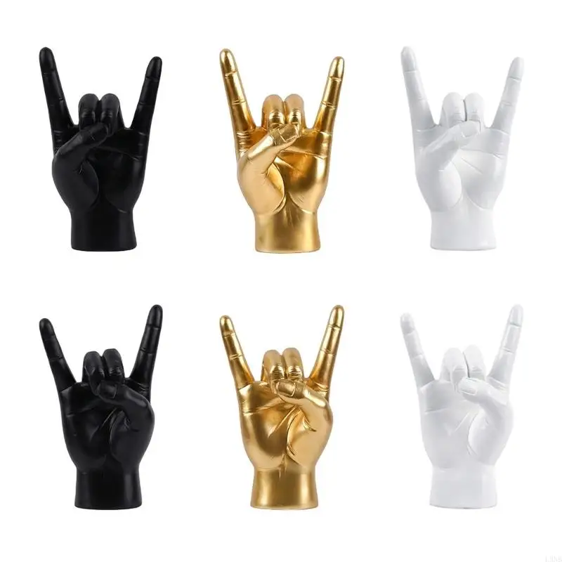 L9NB Sign Rock and Roll socha ruky sochárske hudobné predstavenia Party Livehouse Home Decortions Theme Party