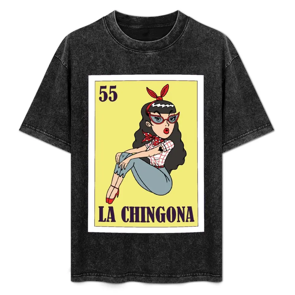 La Chingona Loteria de Mexico, 5. mája, darček, mexické tričko Bingo Letné oblečenie New Edition Pánske tričká