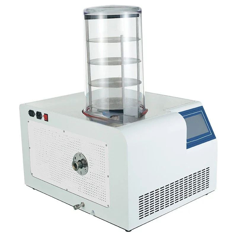 Laboratórne jedlo ovocie sušiaci stroj škrobový dehydrator vákuum freez sušič mini freez sušenie stroja
