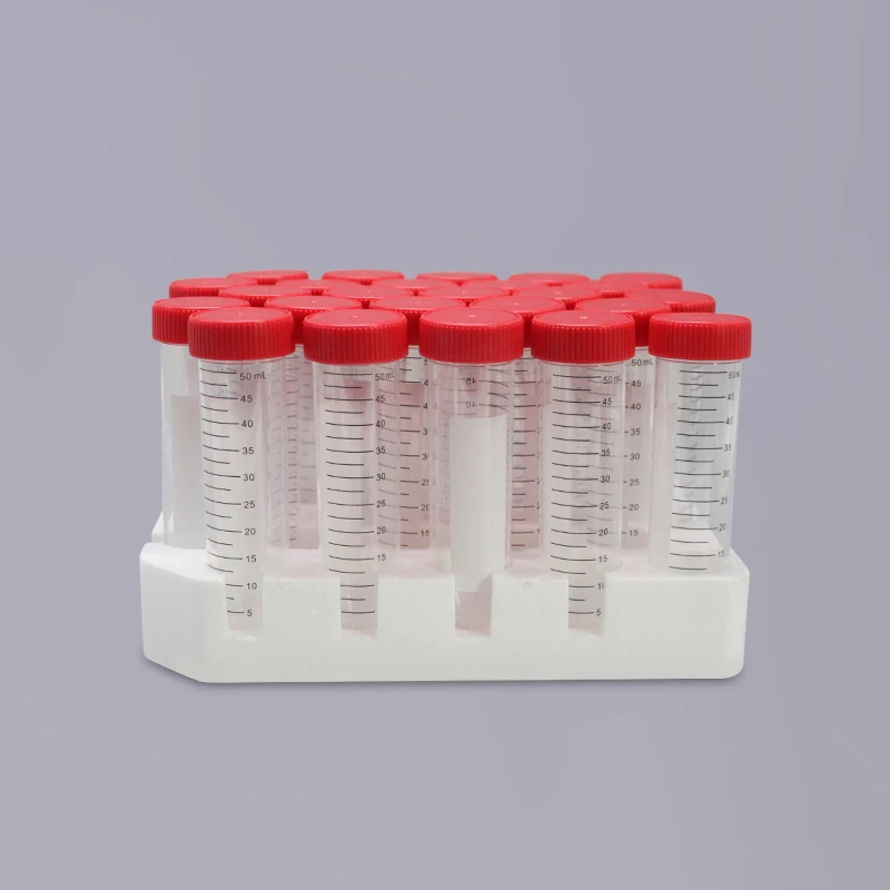 LabSelect sterilizovaná odstredivka, 50 ml centrifugačná trubica, s penovým stojanom, 25 kusov/balenie, CT-012-50