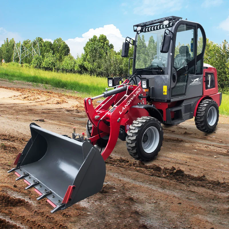 Lacný nový dizajn 4x4 Mini Loader nakladač kolesa Mini nakladač kolesa Multifunkčný kompaktný nafta
