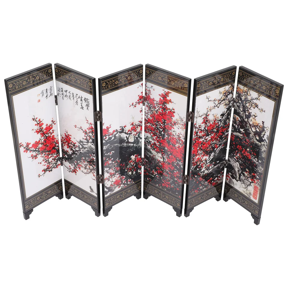 Lacquerware Ozdoby Obrazovka pre dom Mini doplnky darčeková priečka Tabletop Dekoratívny model vtipný kancelársky drevený