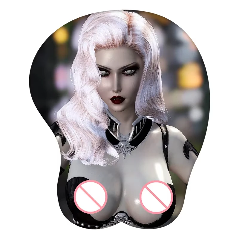 Lady Death 3D Mouse Pad Anime MousePad REST REST Silikone Sexy Creative Gaming Mat Darček