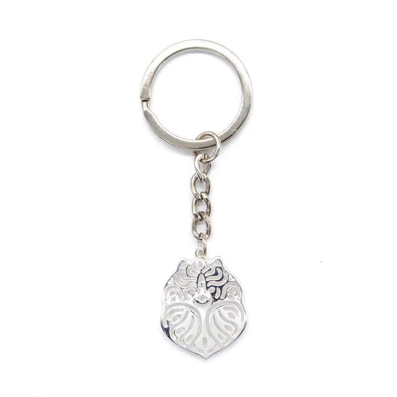 Lady šperky Pomeranian Key Chains Hot Predaj kovové maznáčiky Keychains pre ženy