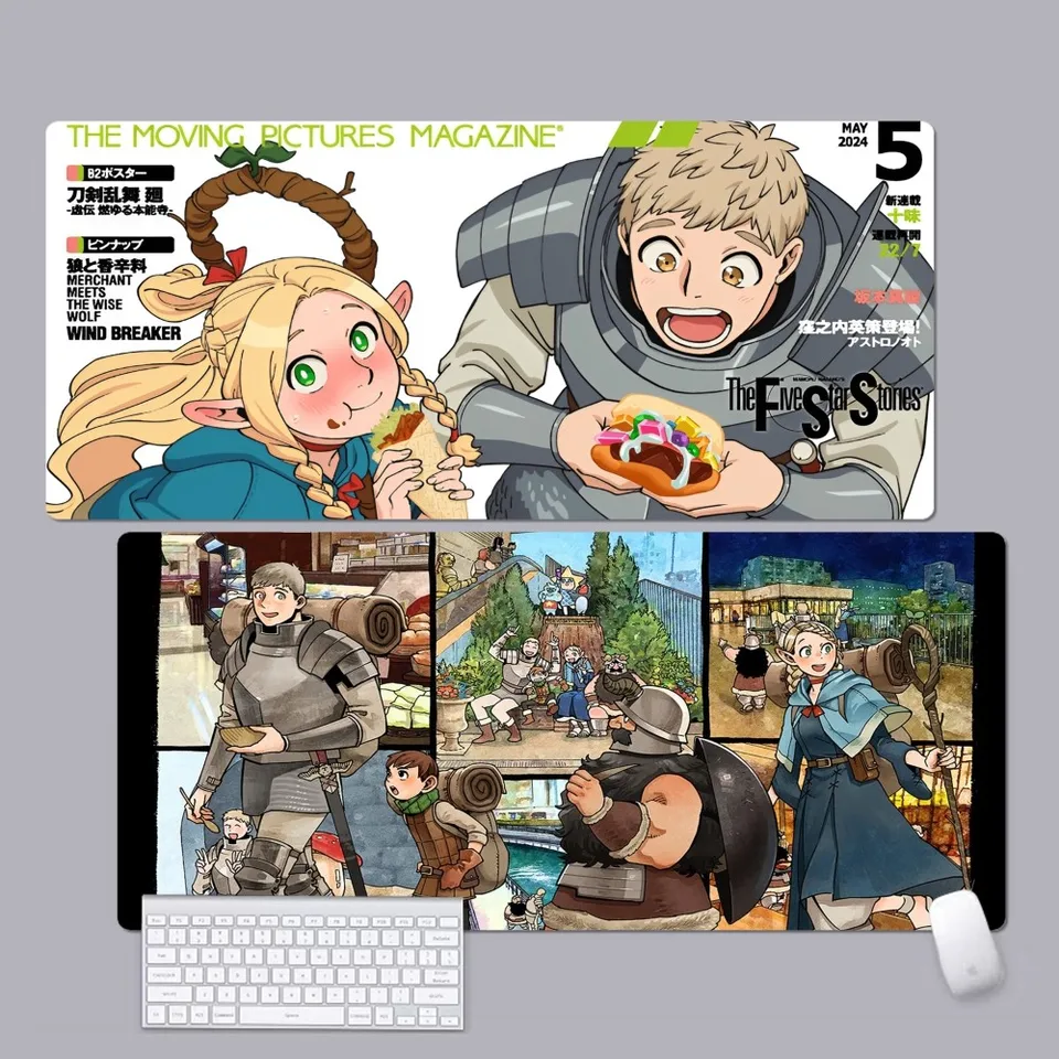 Lahodné v Dungeon MousePad Ins Tide Veľká karikatúra Anime Gaming Mouse podložka Klávesnica myši myši MOŽNÉ MOŽNÉ MOŽNÉ DODA