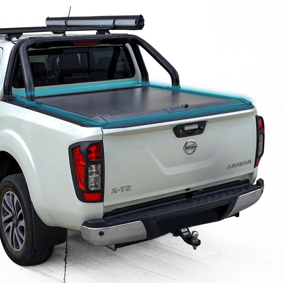 LAMAX 4X4 Vysoko kvalitný tvrdý hliníkový roll Up Pickup Pickup Tonneau Cover pre Hilux Nissan Navara NP300