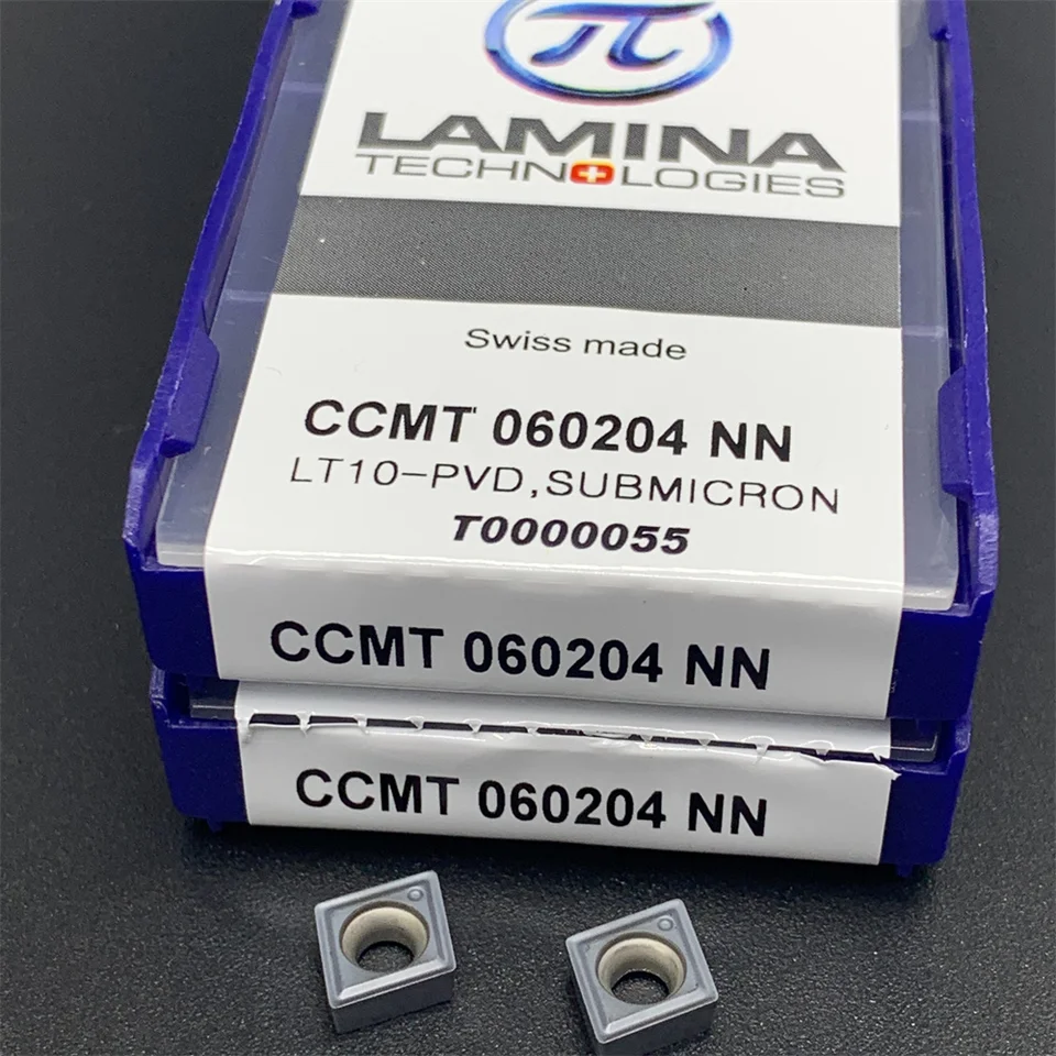 Lamina ccmt060204 nn lt10-pvd valcový otáčanie nástroja CCMT 060204 nn LT10-PVD PVD karbid čepeľ CCMT