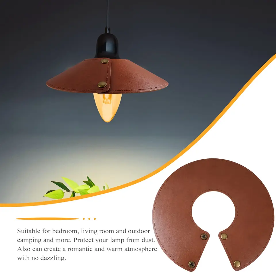 Lampa kože kožená dekoratívna závesná lampa lampa pre domácu barovú krčmu